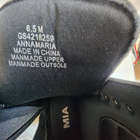 Mia Annamaria Black Block Heel Boots - Women's Size 6.5 - Picture 12 of 12